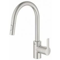 Grohe Feel Robinet De Cuisine Avec Mousseur Extractible Dual Spray Supersteel - Supersteel