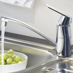 Grohe Eurosmart Cosmopolitan Robinet De Cuisine Avec Bec Bas Et Tournant Chrome - Chrome -GROHE Soldes 38906381 4