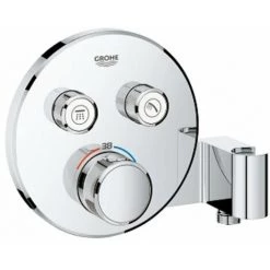Grohe Smartcontrol Partie De Finition Pour Robinet De Douche Encastrable Thermostatique Avec Inverseur Et Support De Douche Rond 2 Fonctions Chrome - Chrome 10 Grohe Smartcontrol Partie De Finition Pour Robinet De Douche Encastrable Thermostatique Avec Inverseur Et Support De Douche Rond 2 Fonctions Chrome - Chrome -GROHE Soldes 38907441 4