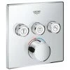 Grohe Smartcontrol Partie De Finition Pour Robinet De Douche Encastrable Avec Inverseur 3 Voies Carré Chrome - Chrome -GROHE Soldes 38907689 1