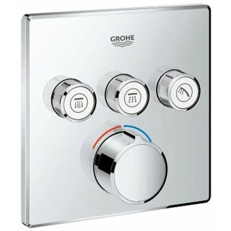 Grohe Smartcontrol Partie De Finition Pour Robinet De Douche Encastrable Avec Inverseur 3 Voies Carré Chrome - Chrome 4 Grohe Smartcontrol Partie De Finition Pour Robinet De Douche Encastrable Avec Inverseur 3 Voies Carré Chrome - Chrome – Image 2