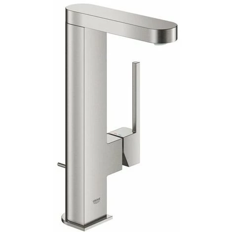 Grohe Plus Robinet De Lavabo 1 Trou Taille L Avec Vidage Avec Bec Pivotant Supersteel - Supersteel 3 Grohe Plus Robinet De Lavabo 1 Trou Taille L Avec Vidage Avec Bec Pivotant Supersteel - Supersteel
