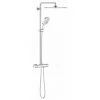 Grohe Rainshower SmartActive 310 Mono Colonne De Douche Avec Mitigeur Thermostatique Avec Douche De Tête Rainshower Mono 310 Et Douchette Rainshower SmartActive 130 Cube Chromé - Chrome -GROHE Soldes 38908659 1