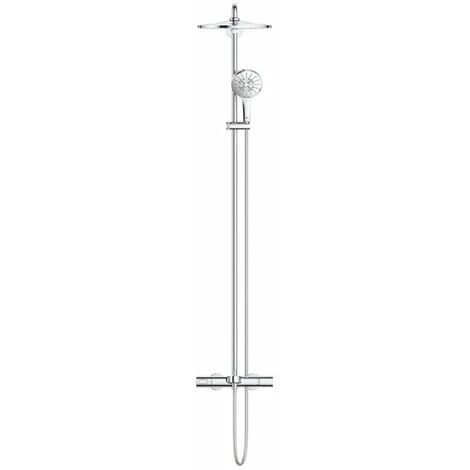 Grohe Rainshower SmartActive 310 Mono Colonne De Douche Avec Mitigeur Thermostatique Bain/douche Avec Douche De Tête Rainshower + Douchette SmartActive 130 Chromé - Chrome 4 Grohe Rainshower SmartActive 310 Mono Colonne De Douche Avec Mitigeur Thermostatique Bain/douche Avec Douche De Tête Rainshower + Douchette SmartActive 130 Chromé - Chrome – Image 2
