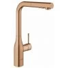 Grohe Essence New Robinet De Cuisine Avec Mousseur Extractible Douchette Pivotant 360° Warm Sunset Brossé - Warm Sunset Brossé