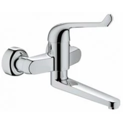 Grohe Euroeco Mitigeur Mural De Sûreté Avec Bec Tournant Chrome - Chrome -GROHE Soldes 38909281 3