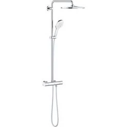 Grohe Rainshower SmartActive 310 Mono Rond Colonne De Douche Avec Mitigeur Thermostatique Avec Douche De Tête Rainshower Mono 310 Et Douchette Rainshower SmartActive 130 Chromé - Chrome 5 Grohe Rainshower SmartActive 310 Mono Rond Colonne De Douche Avec Mitigeur Thermostatique Avec Douche De Tête Rainshower Mono 310 Et Douchette Rainshower SmartActive 130 Chromé - Chrome -GROHE Soldes 38909815 2