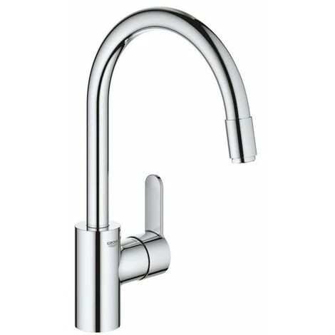 Grohe Eurostyle Cosmopolitan Robinet De Cuisine Avec Bec Rehaussé Et Mousseur Extractible Chrome - Chrome 3 Grohe Eurostyle Cosmopolitan Robinet De Cuisine Avec Bec Rehaussé Et Mousseur Extractible Chrome - Chrome