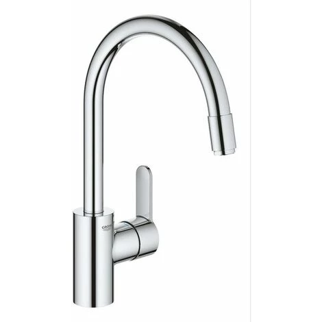 Grohe Eurostyle Cosmopolitan Robinet De Cuisine Avec Bec Rehaussé Et Mousseur Extractible Chrome - Chrome 4 Grohe Eurostyle Cosmopolitan Robinet De Cuisine Avec Bec Rehaussé Et Mousseur Extractible Chrome - Chrome – Image 2