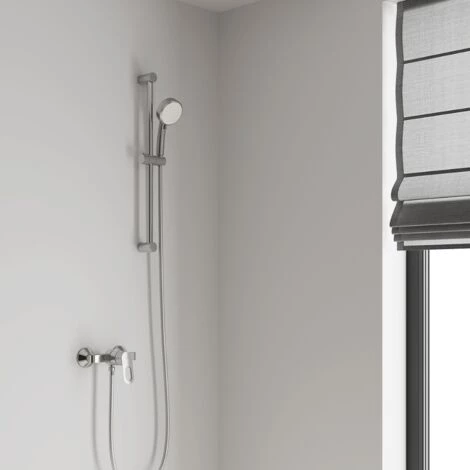 Grohe - Mitigeur Douche Avec Douchette Monocommande Bauloop Avec Barre De Douche Et Porte Savon Tempesta 6 Grohe - Mitigeur Douche Avec Douchette Monocommande Bauloop Avec Barre De Douche Et Porte Savon Tempesta – Image 4