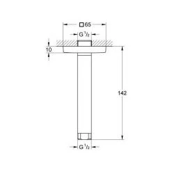 Grohe RAINSHOWER - Bras De Douche (27485000) -GROHE Soldes 3939967 2