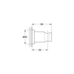 Grohe RAINSHOWER - Support Mural Pour Douchette, Supersteel, (27074DC0) -GROHE Soldes 3939970 2