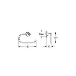 Grohe ESSENTIALS AUTHENTIC - Dérouleur De Papier Mural (40657001) 5 Grohe ESSENTIALS AUTHENTIC - Dérouleur De Papier Mural (40657001) -GROHE Soldes 3939986 2