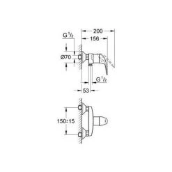 Grohe Pack Euroeco Mitigeur De Douche + Ensemble De Douche Complet 2 Jets Tempesta 100 (32740000-TEMPESTA) -GROHE Soldes 39454182 4