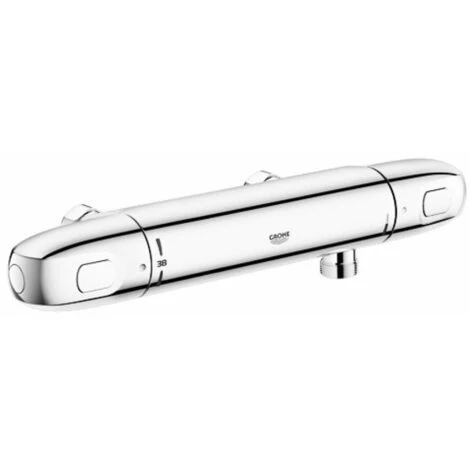 Grohe Grohtherm 800 New Robinet De Douche Thermostatique Sans Inverseur Sans Connexions Entraxe 12cm EcoJoy Et Poignée De Volume Avec Bouton Eco Chrome - Chrome 4 Grohe Grohtherm 800 New Robinet De Douche Thermostatique Sans Inverseur Sans Connexions Entraxe 12cm EcoJoy Et Poignée De Volume Avec Bouton Eco Chrome - Chrome – Image 2