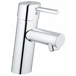Grohe Concetto Mitigeur Monotrou Avec 1 Poignée Avec Disques Céramiques, Tuyaux De Connexion Flexibles Et Limiteur De Température Chrome - Chrome -GROHE Soldes 39749189 2