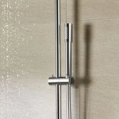 Grohe Rainshower Modern Colonne De Douche Avec Douche De Tête 31cm Et Douchette à Main Chrome - Chrome -GROHE Soldes 39902061 3