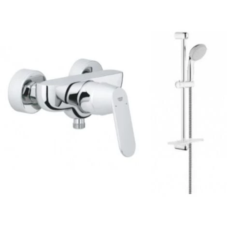Grohe - Mitigeur Douche Mécanique Eurosmart Avec Ensemble Barre De Douche 2 Jets Tempesta 100 3 Grohe - Mitigeur Douche Mécanique Eurosmart Avec Ensemble Barre De Douche 2 Jets Tempesta 100