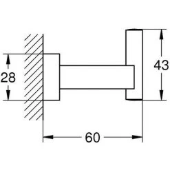 Grohe Patère Murale Essentials Cube -GROHE Soldes 40567358 3