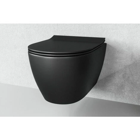 Grohe Pack WC Bâti-support + Cuvette Vitra SENTO Noire Sans Bride Fixations Invisibles + Plaque Noire (RapidSLBlackSento-KF0) 7 Grohe Pack WC Bâti-support + Cuvette Vitra SENTO Noire Sans Bride Fixations Invisibles + Plaque Noire (RapidSLBlackSento-KF0) – Image 5
