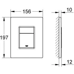 Grohe Even Plaque De Commande Double Touche, Technologie Anti-empreintes, Noir Mat (38966KF0) -GROHE Soldes 40901246 5
