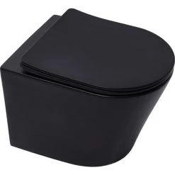 Grohe Pack WC Bâti-support Rapid SL + WC Infinitio Sans Bride Noir Mat + Abattant Softclose + Plaque Noire Mat -GROHE Soldes 41555315 3