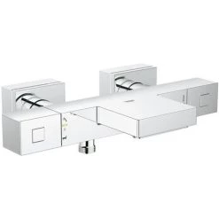 Grohe Set Bain/douche Mitigeur Thermostatique Grohtherm Cube + Douchette Euphoria 1 Jet Avec Support Mural (34497000-CUBESTICK) -GROHE Soldes 42225094 2
