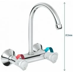 Grohe Costa L Robinet De Cuisine Mural Avec Rosaces Chrome - Chrome -GROHE Soldes 42704041 4
