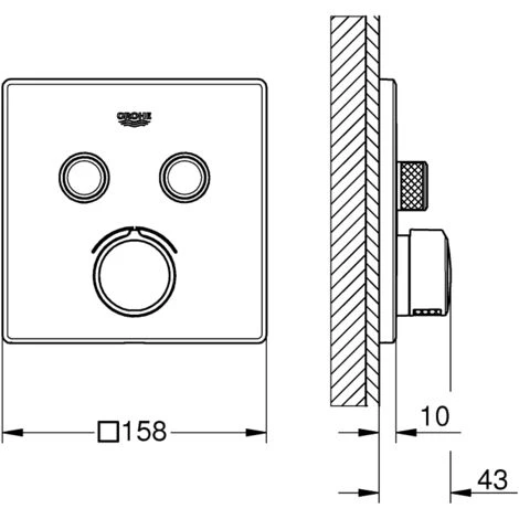Grohe SmartControl Mitigeur Encastré 2 Sorties (29148000) 4 Grohe SmartControl Mitigeur Encastré 2 Sorties (29148000) – Image 2