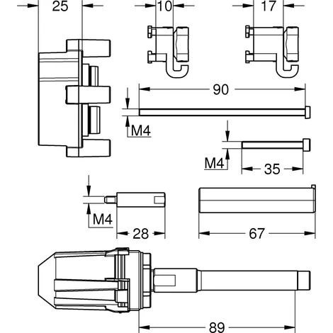 GROHE Extension Universelle Fixé 25 Mm 14056000 5 GROHE Extension Universelle Fixé 25 Mm 14056000 – Image 3