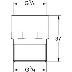 GROHE QU'EST-CE QUE Connexion De Sécurité DN 20, Pour 1/2 « Tuyaux 41001000 -GROHE Soldes 45079076 3