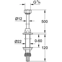GROHE QU'EST-CE QUE Rinçage Conduit DN 15 41130000 -GROHE Soldes 45082902 2