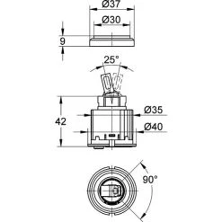 GROHE ECOM Cartouche Céramique Eichelsberg 44099900 -GROHE Soldes 45085164 3