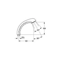 Douchette à Main Blanche Plastique G1/2" Sans Flexible RELEXA BASIC GROHE 28057000 -GROHE Soldes 45704491 4