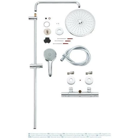 GROHE Colonne De Douche Euphoria Tete XXL 260 3 Jets 27296002-Mitigeur Thermostatique-Limiteur De Température -Débit Contrôl 4 GROHE Colonne De Douche Euphoria Tete XXL 260 3 Jets 27296002-Mitigeur Thermostatique-Limiteur De Température -Débit Contrôl – Image 2