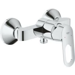 GROHE Mitigeur Douche Monocommande Bauloop 23340000 - Montage Mural - Clapet Anti-retour - Economie D'eau - Chrome