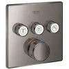 Grohe Grohtherm Smartcontrol Jeu De Couvercles De Thermostat 3 Fonctions Hard Graphite - Hard Graphite