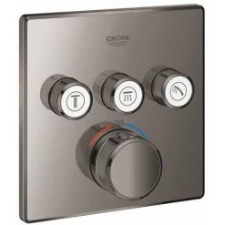 Grohe Grohtherm Smartcontrol Jeu De Couvercles De Thermostat 3 Fonctions Hard Graphite - Hard Graphite