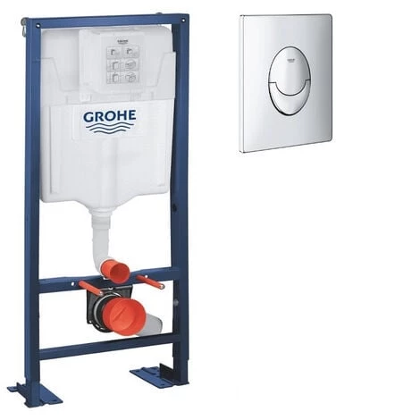 GROHE - Bati Support Pour Wc Rapid SL Avec Plaque De Déclenchement, Chrome 3 GROHE - Bati Support Pour Wc Rapid SL Avec Plaque De Déclenchement, Chrome
