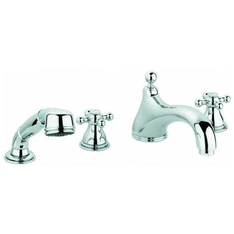 GROHE Mitigeur Lavabo 4 Trous SINFONIA DN 15 M Poignée Croix Chromé 3 GROHE Mitigeur Lavabo 4 Trous SINFONIA DN 15 M Poignée Croix Chromé