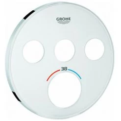 Rosace Grohe 49036 Pour SmartControl UP-THM Rond Avec 3 ASV Moon White