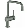 GROHE Mitigeur D'évier Monocommande Minta 32488 DN15 U-sortie Graphite Dur Brossé -GROHE Soldes 48946228 1