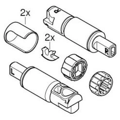 Amortisseur GROHE 49535 Pour Siège De Toilette Cube Ceramic SoftClose
