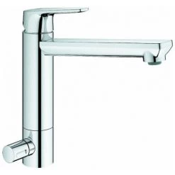 GROHE Mitigeur D'évier BAUEDGE DN 15 1L-Mont. Moyen Haut Sortie Chromé