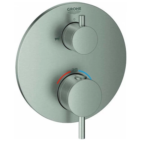GROHE Mitigeur Thermostatique De Bain Atrio 24138 FMS Pour 35600 Acier 3 GROHE Mitigeur Thermostatique De Bain Atrio 24138 FMS Pour 35600 Acier