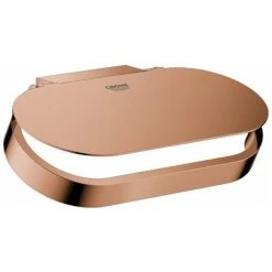 Porte Papier Toilette Grohe SELECTION Avec Couvercle Or Rose Vif