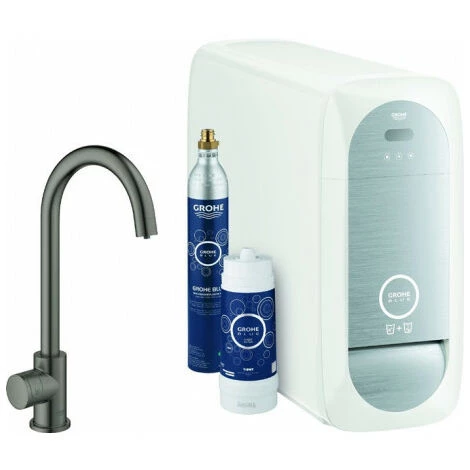 GROHE Kit De Démarrage Mélangeur D'évier BLUE HOME Kit 31498 Bluetooth/WIFI C-graphite Dur Geb 3 GROHE Kit De Démarrage Mélangeur D'évier BLUE HOME Kit 31498 Bluetooth/WIFI C-graphite Dur Geb
