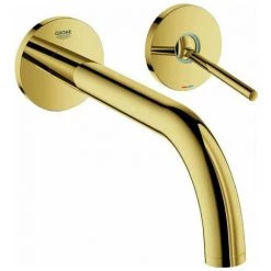 GROHE Mitigeur Lavabo 2 Trous Atrio 19918 FMS 221mm Or Brillant