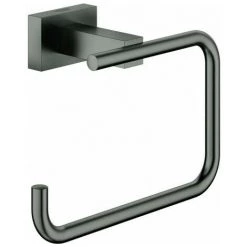 Porte-rouleau WC Grohe ESSENTIALS CUBE Sans Couvercle Graphite Dur Brossé