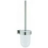 GROHE Ensemble De Brosse De Toilette ESSENTIALS CUBE Montage Mural. Glas/Metal Acier -GROHE Soldes 48947485 1